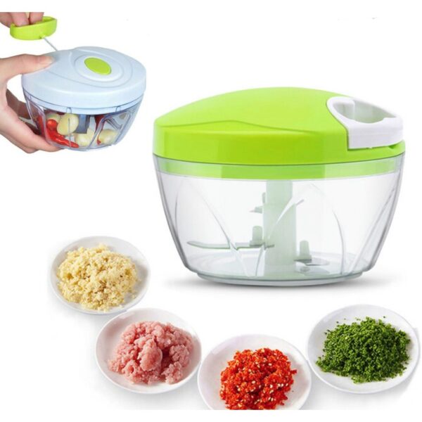 Speedy Chopper Multi-Use Turbo Cutter ? Mini Handy Manual Vegetable & Fruit Chopper | Heavy-Duty (Random Color)