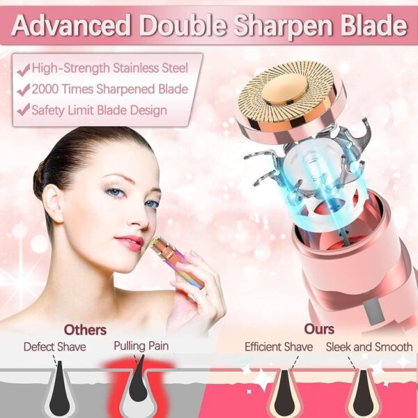 Portable Precision Electric Eyebrow Trimmer with Built-in LED Light ? Compact & Travel-Friendly Grooming Tool