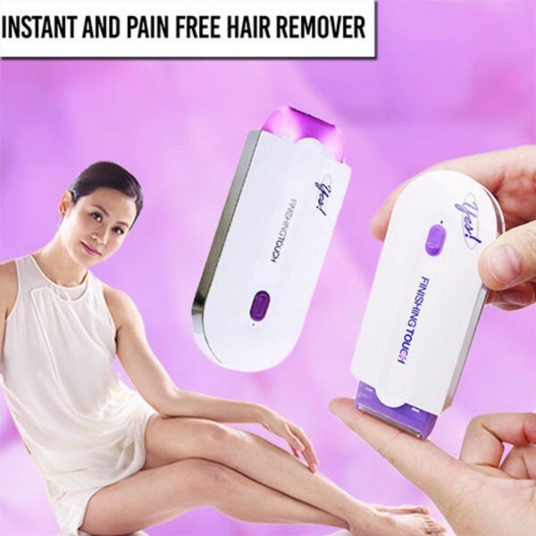 Finishing Touch Yes Hair Remover ? Rechargeable Painless Facial & Body Hair Removal Device for Women | Electric Epilator for Face, Upper Lip, Underarms, Bikini & Legs