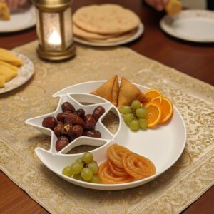 moon star serving plate