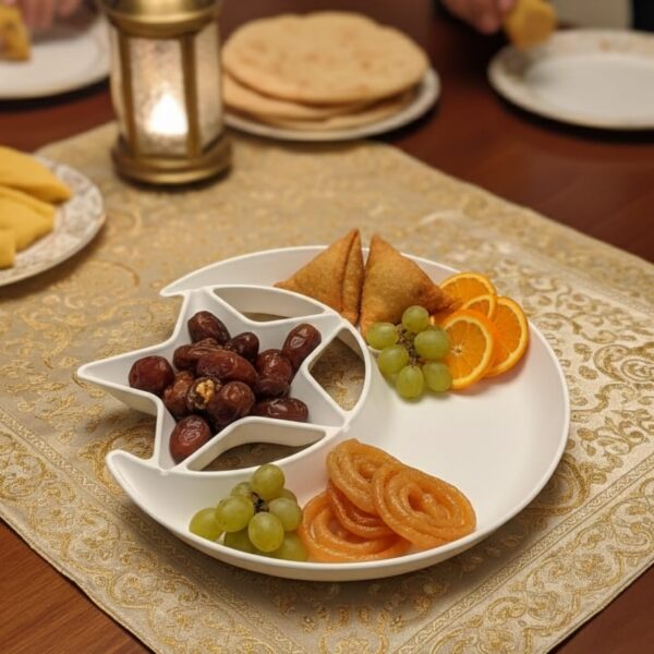 moon star serving plate
