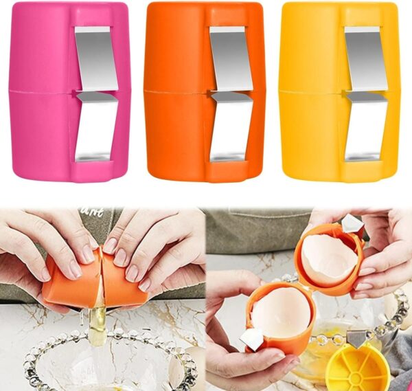 Egg Shell Opener ? Durable Design, Smooth Cutting, Comfortable Grip | Easy Egg Opening Tool for Kitchen & Daily Cooking Use